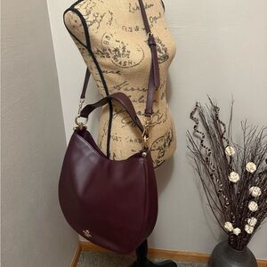 Coach Oxblood Leather Nomad Handbag